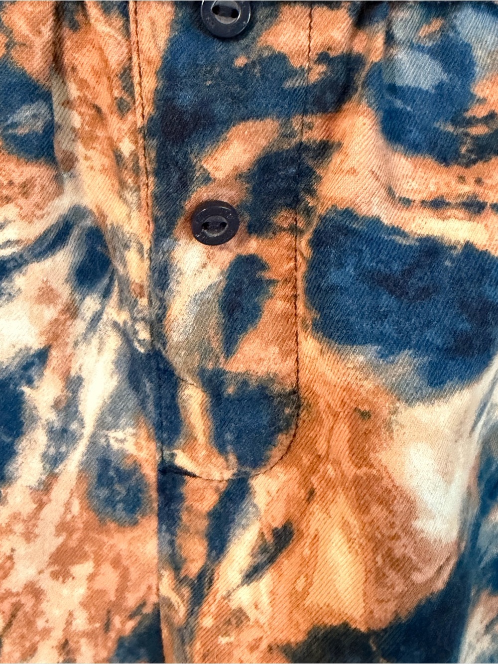 Victoria's Secret PINK Boxer-style Blue Tie Dye Fold Over Waistband sleep shorts - Picture 11 of 16